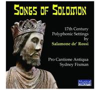 Salamone De' Rossi: The Songs Of Solomo