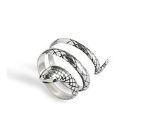 SALAN 925 Argent Sterling À La Mode Serpent Animal Dame Bagues Bijoux Originaux pour Femmes Bague De Fête Ouverte Filles Étudiants Cadeau