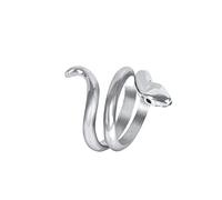 SALAN Anneau De Serpent Punk Rétro Cool pour Homme, Couleur Antique Exagérée, Ouverture Bague Réglable, Bague Animale, Bijoux