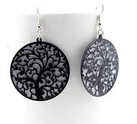 SALAN Bijoux De Mode Arbre De La Vie Ronde Creuse Épouse Boucles d'oreilles pour Femmes Longues Boucles d'oreilles Conçoit des Bijoux Fins