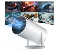 Salange Mini vidéoprojecteur 4K WiFi 6 BT5.2,projecteur Android OS 11.0 720P Home Cinéma,Rotation à 180°,vidéoprojecteur Portable pour téléphone/Xbox/Ordinateur Portable/TV Stick/USB,Blanc