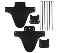 salbsever Lot de 2 garde-boue arrière et avant pour vélo de montagne - Réglable - 73,7 cm - Grande taille avec 8 attaches de câble pour les tailles de roues de Fat Bike et tous les vélos à frein à