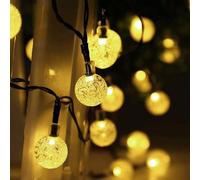Salcar 10m 40 LED boule guirlande lumineuse solaire éclairage extérieur jardin fête étanche IP44 décoration de Noël, blanc chaud