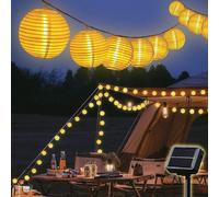 Salcar 30 Lampions Guirlande lumineuse solaire extérieure 10m Guirlande lumineuse LED extérieure 8 modes IP44 pour extérieur jardin pelouse terrasse
