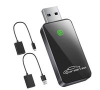 SALCAR Adaptateur CarPlay sans Fil pour iPhone - Mise à Niveau 2025 - Dongle USB CarPlay sans Fil pour Voiture - Stable et sans Interruption - Compatible avec iOS 10+ et véhicules avec CarPlay en
