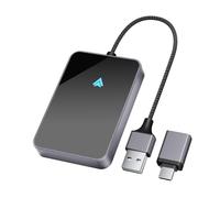 SALCAR Adaptateur sans fil Android pour voiture - 2025 - Convertit le câble filaire en sans fil - Compatible avec Android 11 ou supérieur - USB-C/A - 5,8 GHz WiFi - Dongle de voiture sans fil