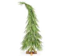SALCAR Arbre de Noël artificiel avec 1570 aiguilles et support en bois - 120 cm