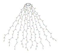 Salcar Éclairage de sapin de Noël 3 m avec anneau et 10 guirlandes, 350 LED, étanche, pour sapin de Noël de 120 cm à 350 cm, multicolore