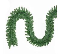 SALCAR Guirlande de Noël 10 m, Guirlande de Sapin Artificielle Verte sans LED, Résistante aux Intempéries, Décoration de Noël pour Intérieur et Extérieur, Branches en PVC