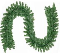 SALCAR Guirlande de Noël Artificielle 3 m, Guirlande de Sapin pour Intérieur et Extérieur, Décoration de Noël Résistante aux Intempéries et Réutilisable