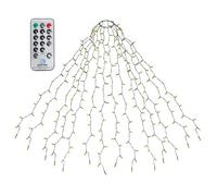 SALCAR Guirlande Lumineuse 490 LEDs pour Sapin de Noêl avec Télécommande, 3m x 14 exterieur Etanche Guirlande LED Sapin Décoration (2,1-3,5m sapin) pour Décoration Noël, Fête, Jardin
