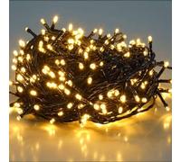 SALCAR Guirlande Lumineuse 5M 50 LED, Éclairage Sapin de Noël, Guirlande Lumineuse Extérieure Étanche avec 8 Modes et Mémoire pour Jardin Intérieur, Balcon, Sapin de Noël, Blanc Chaud