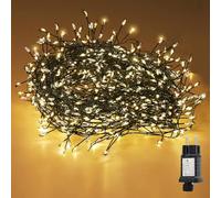 SALCAR Guirlande Lumineuse LED à Grappes pour Arbre de Noël, 5m 200 LEDs Éclairage de Noël avec 8 Modes, Minuterie et Mémoire, Imperméable IP44 Guirlande à Grappes pour Intérieur Extérieur Jardin Mari