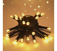 SALCAR Guirlande lumineuse LED d'extérieur USB 2 m 20 LED Éclairage de sapin de Noël extérieur étanche Guirlande lumineuse pour intérieur et extérieur, arbre de Noël, jardin, fêtes, blanc chaud