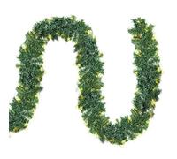 SALCAR Guirlande Sapin Artificiel, 5m Guirlande Noel Sapin Lumineuse pour Cheminées Escaliers Décorés, 200 LED, Exterieur avec Interieur