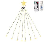 SALCAR Guirlande Sapin Lumineuse 130 LEDs de Noël, Guirlande LED Sapin Décoration (1,2-2,3m sapin) pour Décoration Maison, Fête, Noël, Soirée, Mariage, Jardin