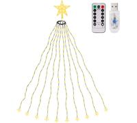 SALCAR Guirlande Sapin Lumineuse 210 LEDs de Noël, Guirlande LED Sapin Décoration (1,5-2,8m sapin) pour Décoration Maison, Fête, Noël, Soirée, Mariage, Jardin