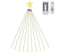 SALCAR Guirlande Sapin Lumineuse 210 LEDs de Noël, Guirlande LED Sapin Décoration (1,5-2,8m sapin) pour Décoration Maison, Fête, Noël, Soirée, Mariage, Jardin
