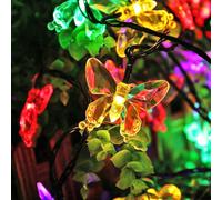 Salcar Lampe de jardin 5m LED Lampes solaires Guirlande lumineuse intérieure & extérieure Guirlande lumineuse solaire Lampes de jardin LED Solar Garten Party Deko