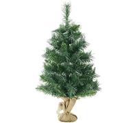 SALCAR Mini Sapin de Noël Artificiel 90cm, Petit Arbre de Noel de Bureau avec 112 Pointes de Branche, Gants et à Base de Ciment, Lgnifuge, Assemblage Rapide