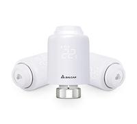 SALCAR Pack de 3 Têtes Thermostatiques Connectées WiFi Thermostat Compatible avec Amazon Alexa & Google Assistant Tuya Programmable Thermostat Aucune Passerelle Requise