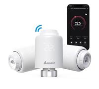 SALCAR Pack de 3 Têtes Thermostatiques Connectées WiFi Thermostat Compatible avec Amazon Alexa & Google Assistant Tuya Programmable Thermostat Aucune Passerelle Requise