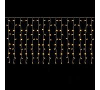 SALCAR Rideau Lumineux LED Pluie de Glace Fenêtre 6x1m, 300 LEDs Guirlande Lumineuse Extérieur/Intérieur Noël, Décoration Suspendue 8 Modes avec Timer et Mémoire, Blanc Chaud