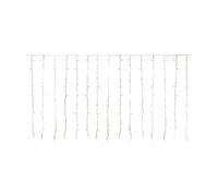 SALCAR Rideau Lumineux LED Pluie Verglaçante 3x1m pour Fenêtre Balcon, 150 LEDs Guirlande Lumineuse Extérieur Intérieur Noël, Décoration Noël Suspendue avec 8 Modes Timer Mémoire, Blanc Chaud