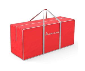 SALCAR Sac de Rangement pour Sapin Noël, Housse de Protection pour Sapin de Moins de 240cm. Tissu Oxford 600D, Imperméable, Anti-poussière, Durable et Pliable, avec Poignée - Rouge