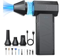 Salcar Souffleur de poussière électrique,110.000 t/mn, 3 vitesses Compressed Air Duster pour nettoyage de PC, gonflage de matelas à air