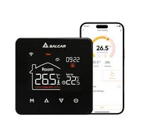 SALCAR Thermostat WiFi Intelligent pour Chauffage au Sol - LCD programmable - Thermostat d'ambiance - Chauffe-Eau Wi-FI - Chauffage numérique - Compatible avec Alex Google Home 3A