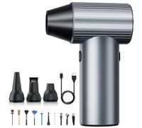 SALCAR Ventilateur à Air Électrique Portable, 3 Vitesses avec Autonomie Ultra Longue - Spray d'air Électrique pour PC, Voiture, Extérieur et Maison