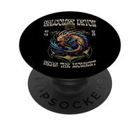 Salcombe Devon Seas The Moment Sea Serpent Design PopSockets PopGrip Adhésif