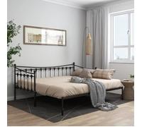 ""SALE 2024"" Cadre de canapé-lit - JMS - extensible Noir Métal 90x200 cm ,206 x 184,5 x 91,5 cm 127,87,Kg