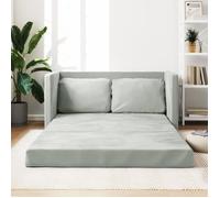 ""SALE 2024"" Canapé Lit Convertible 2 en 1 gris clair 122x204x55 cm velours,122 x 70 x 55 cm 209,02,Kg
