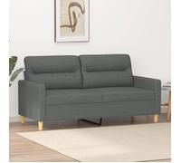 ""SALE 2024"" Canapé Salon à 2 places Gris foncé 140 cm Tissu,158 x 77 x 80 cm 170,43,Kg