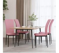 ""SALE 2024"" Chaises à manger lot de 4 Rose Velours Pour Salon,cuisine ,42 x 57,5 x 95 cm 101,27,Kg