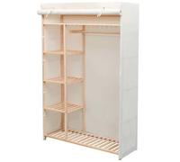 ""SALE 2024"" Garde-robe JMS - Armoire de chambre en Garde-robe en tissu et - Bois de pin 110x40x170cm ABHT 6807502