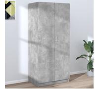 ""SALE 2024"" Garde-robe JMS - Armoire de chambre Gris béton 80x52x180 cm Aggloméré 122,59,Kg