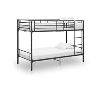 ""SALE 2024"" Lit superposé adulte JMS - Noir Métal 90x200 cm 183,96,Kg