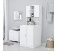 ""SALE 2024"" Meuble pour machine à laver Blanc 71x71,5x91,5 cm 65,88,Kg