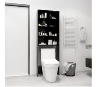 ""SALE 2024"" Meuble pour machine à laver Noir 64x24x190 cm 65,08,Kg