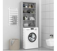 ""SALE 2024"" Meuble pour machine à laver Sonoma gris 64x24x190 cm 61,69,Kg