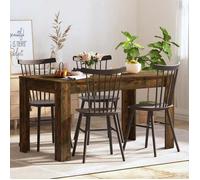 ""SALE 2024"" Table à dîner Chêne fumé 140x74,5x76 c Table à manger chêne fumé 140x74,5x76cm - Bois d'ingénierie ABHT 7673271