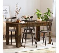 ""SALE 2024"" Table à dîner Chêne fumé 140x74,5x76 cm Bois d'ingénierie 65,57,Kg