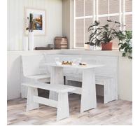 ""SALE 2024"" Table à manger - JMS - avec banc Blanc Bois de pin solide 53,22,Kg