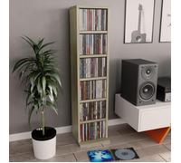 ""SALE 2025""Armoire à CD - bibliothèque de salon - Chêne sonoma - 21x20x88 cm - bois d'ingénierie,7,72 Kg 9982