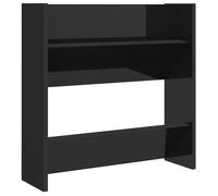 ""SALE 2025""Armoire à chaussure murales noir brillant - Bois d'ingénierie Chill1671308