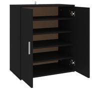 ""SALE 2025""Armoire à chaussures - MOOD - Commode à Chaussures - Noir 60x35x70 cm - Bois d’ingénierie Chill6520772