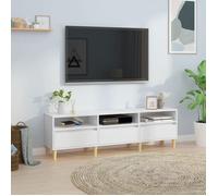 ""SALE 2025""Armoire Basse Télé - Meuble TV blanc 150x30x44,5 cm - bois d'ingénierie,25,94 Kg 2779